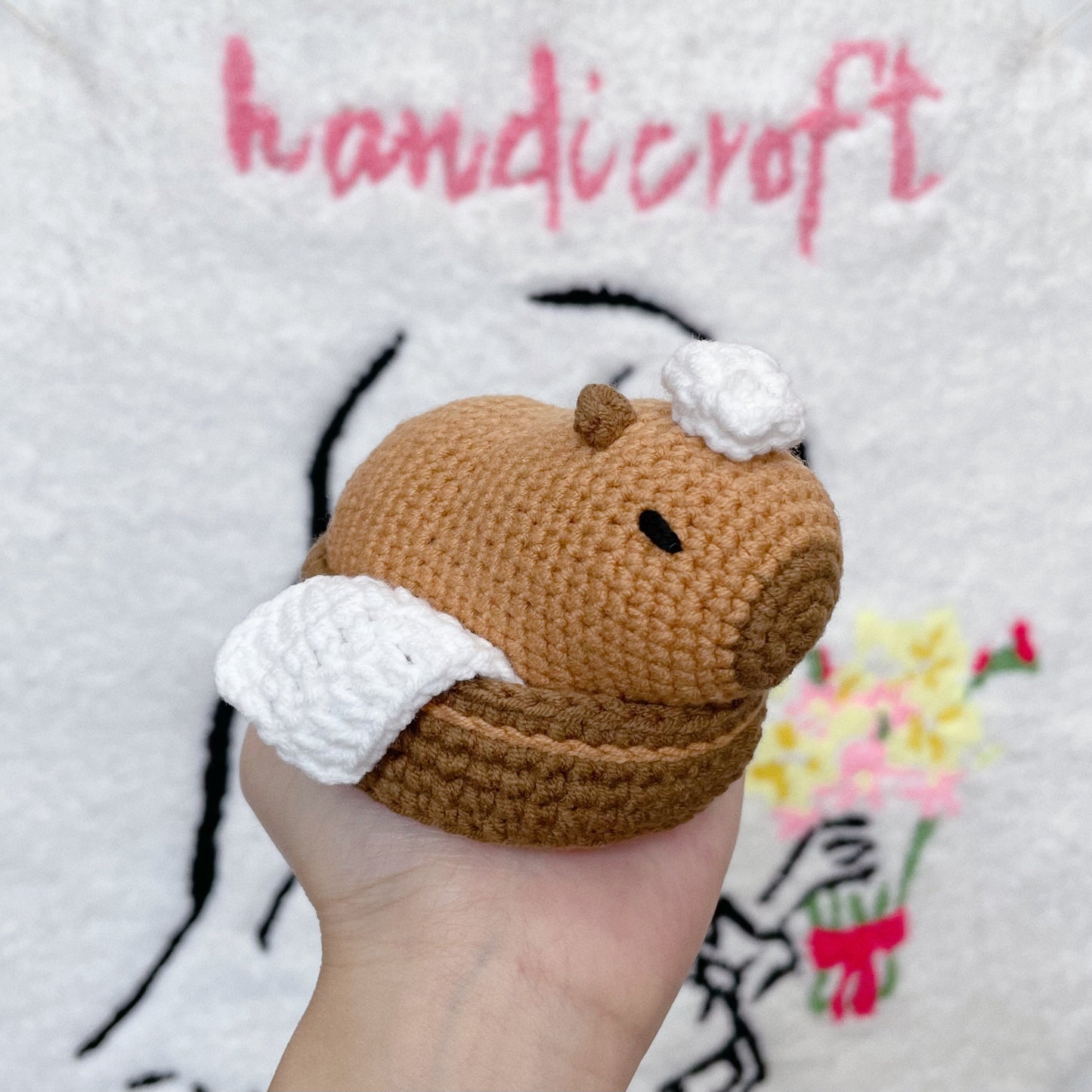 crochet capybara amigurumi ₍ᐢ•(ܫ)•ᐢ₎🤎