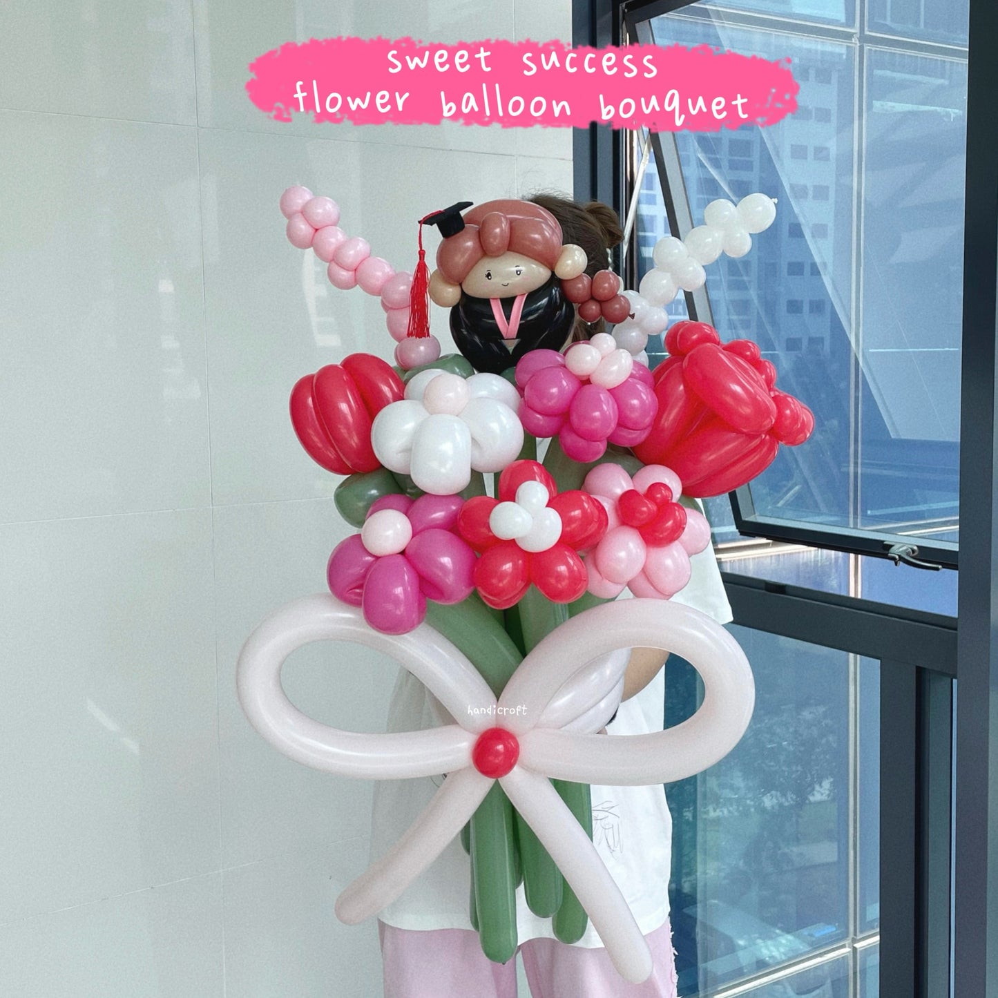 graduation sweet success flower balloon bouquet ✨🎓💐✧˖°