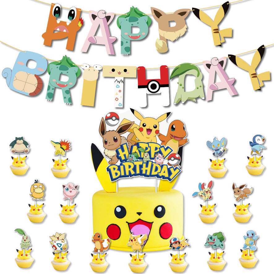 pokemon theme party balloon decoration set [DIY]