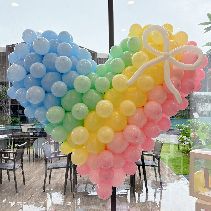[FREE DELIVERY] rainbow love - balloon heart
