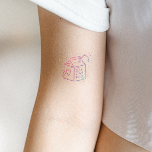 self love juice temporary tattoo sticker