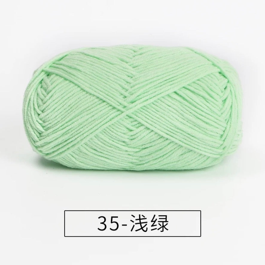 4-ply milk cotton #2 high quality yarn 73 colours 雪妃尔萩娃娃大四股萩二牛奶毛线