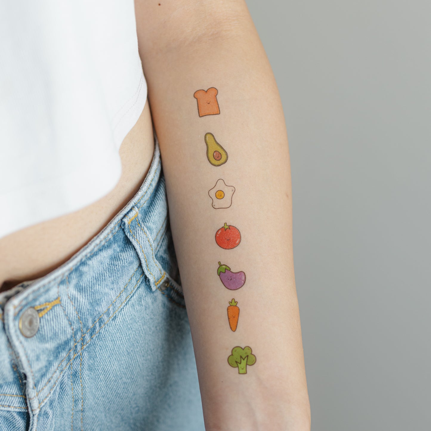 [bundle] grocery list - temporary tattoo sticker