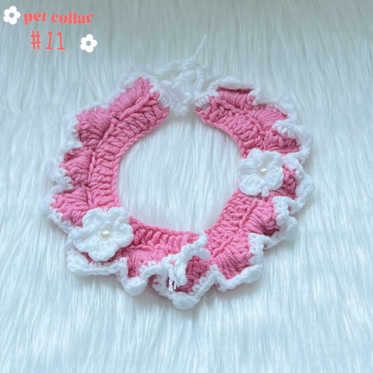 crochet pet collar & hat [over 20 designs] ฅ՞•ﻌ•՞ฅ🐾