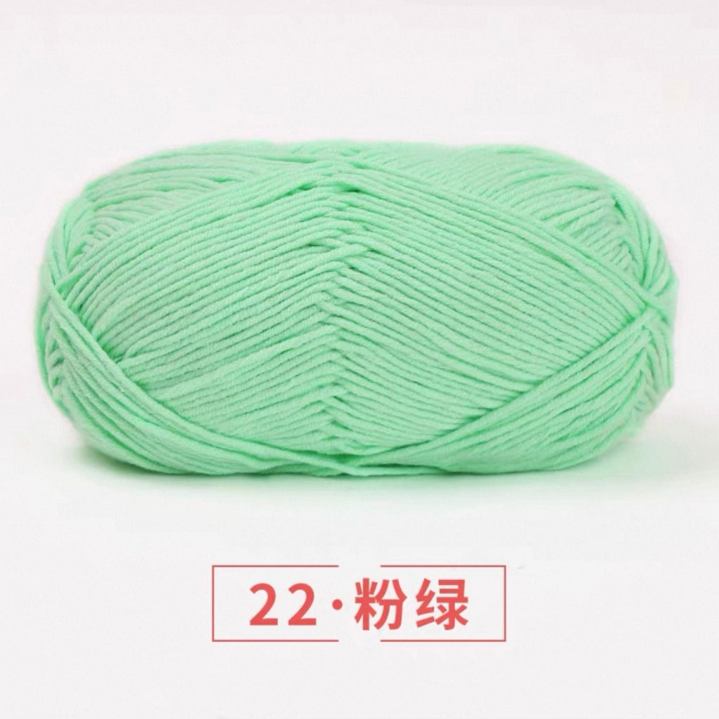 5-ply milk cotton high quality yarn 74 colours 雪妃尔五股牛奶棉毛线