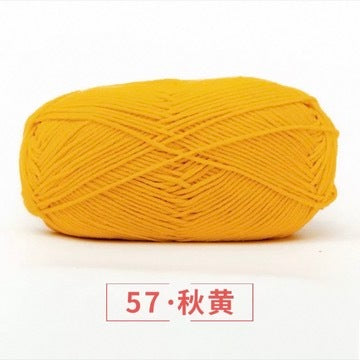 5-ply milk cotton high quality yarn 74 colours 雪妃尔五股牛奶棉毛线