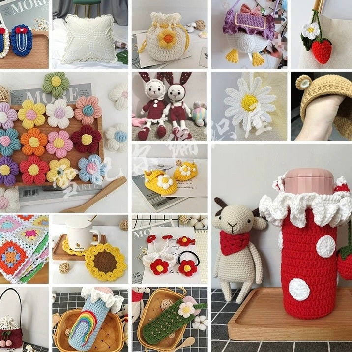 5-ply milk cotton high quality yarn 74 colours 雪妃尔五股牛奶棉毛线