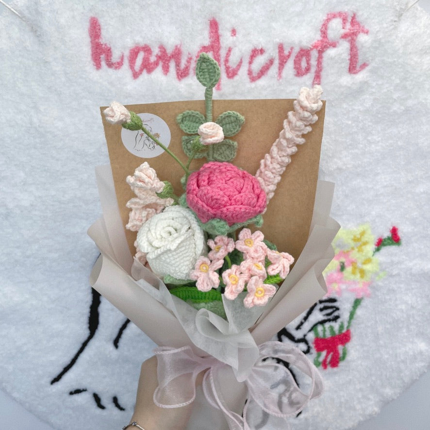 love's gentle touch - crochet flower bouquet ‧₊˚ 🌷