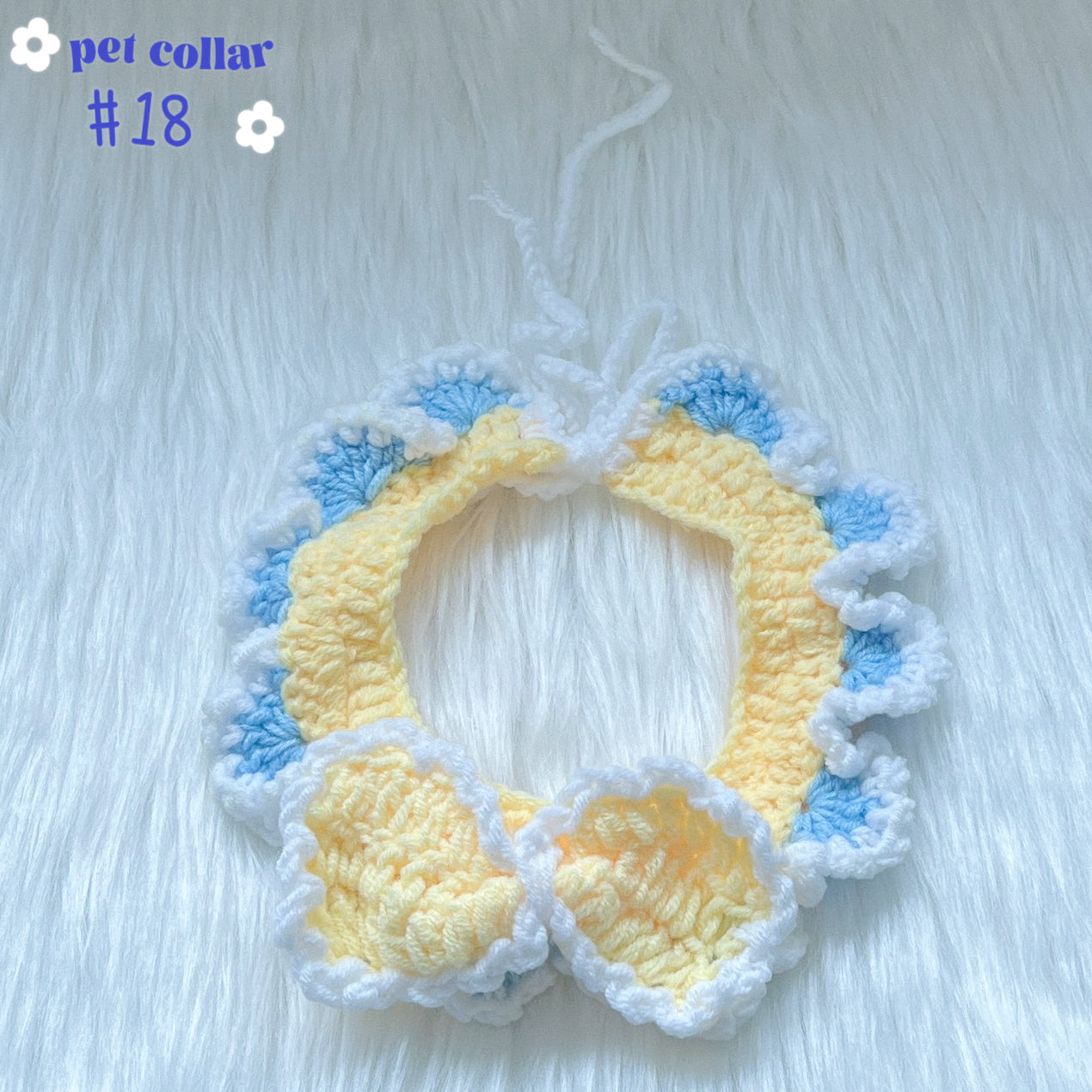 crochet pet collar & hat [over 20 designs] ฅ՞•ﻌ•՞ฅ🐾