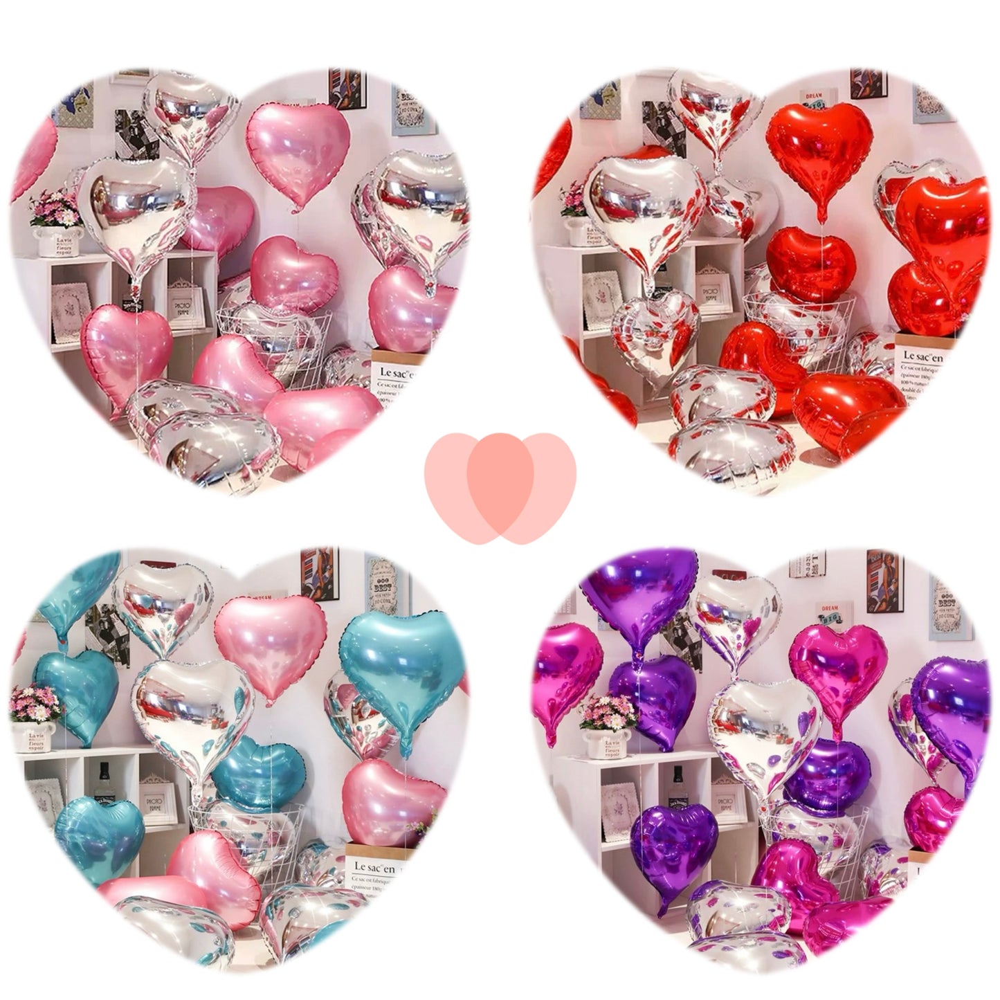 [HELIUM] 18inch heart foil balloon ˚ʚ♡ɞ˚