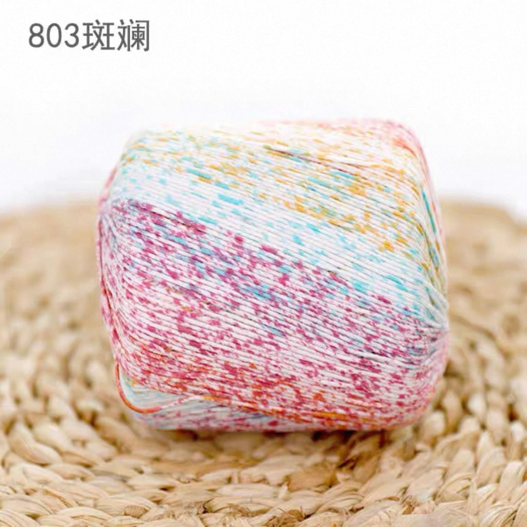 8-ply ombre gradient pearl lace thread yarn 12 colours 雪妃尔3号珍珠趕丝段染花色