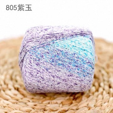 8-ply ombre gradient pearl lace thread yarn 12 colours 雪妃尔3号珍珠趕丝段染花色
