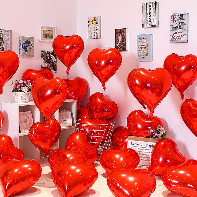 [HELIUM] 18inch heart foil balloon ˚ʚ♡ɞ˚