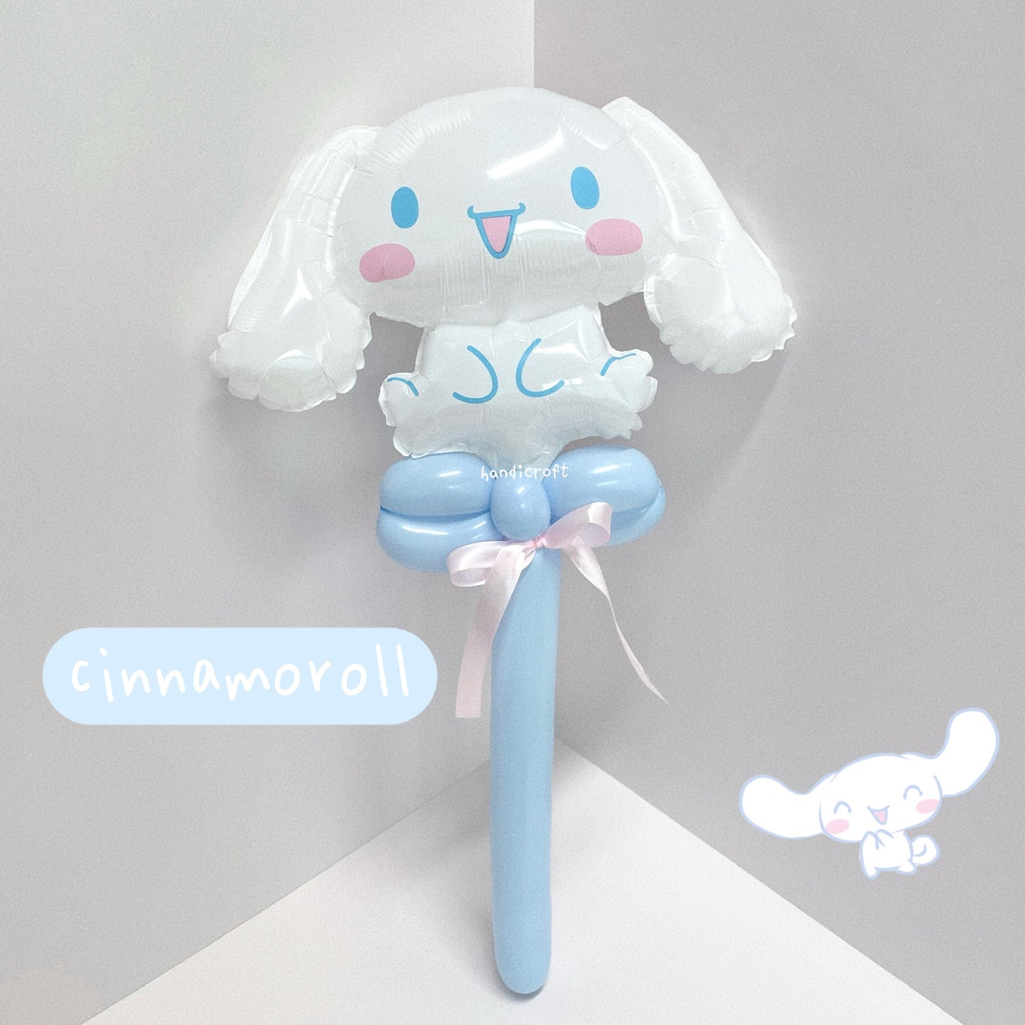 sanrio character handheld flower balloon bouquet ໒꒰ྀིᵔ ᵕ ᵔ ꒱ྀི১🎀