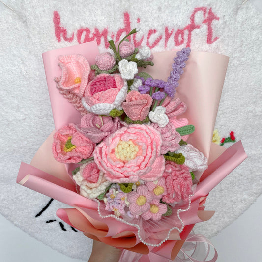 enchanted garden - crochet flower bouquet ♡