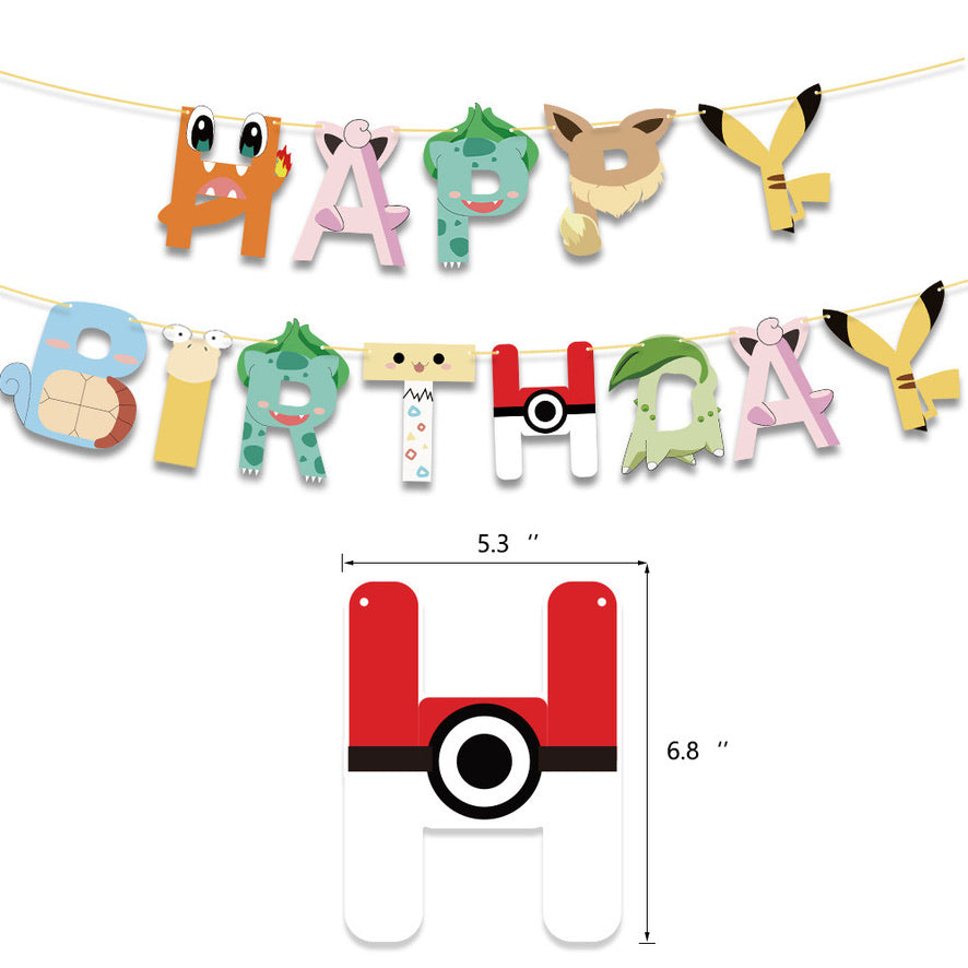 pokemon theme party balloon decoration set [DIY]