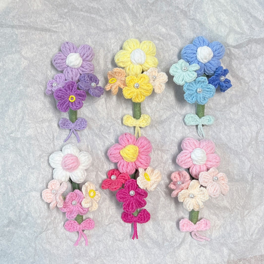 crochet flower brooch 🌸