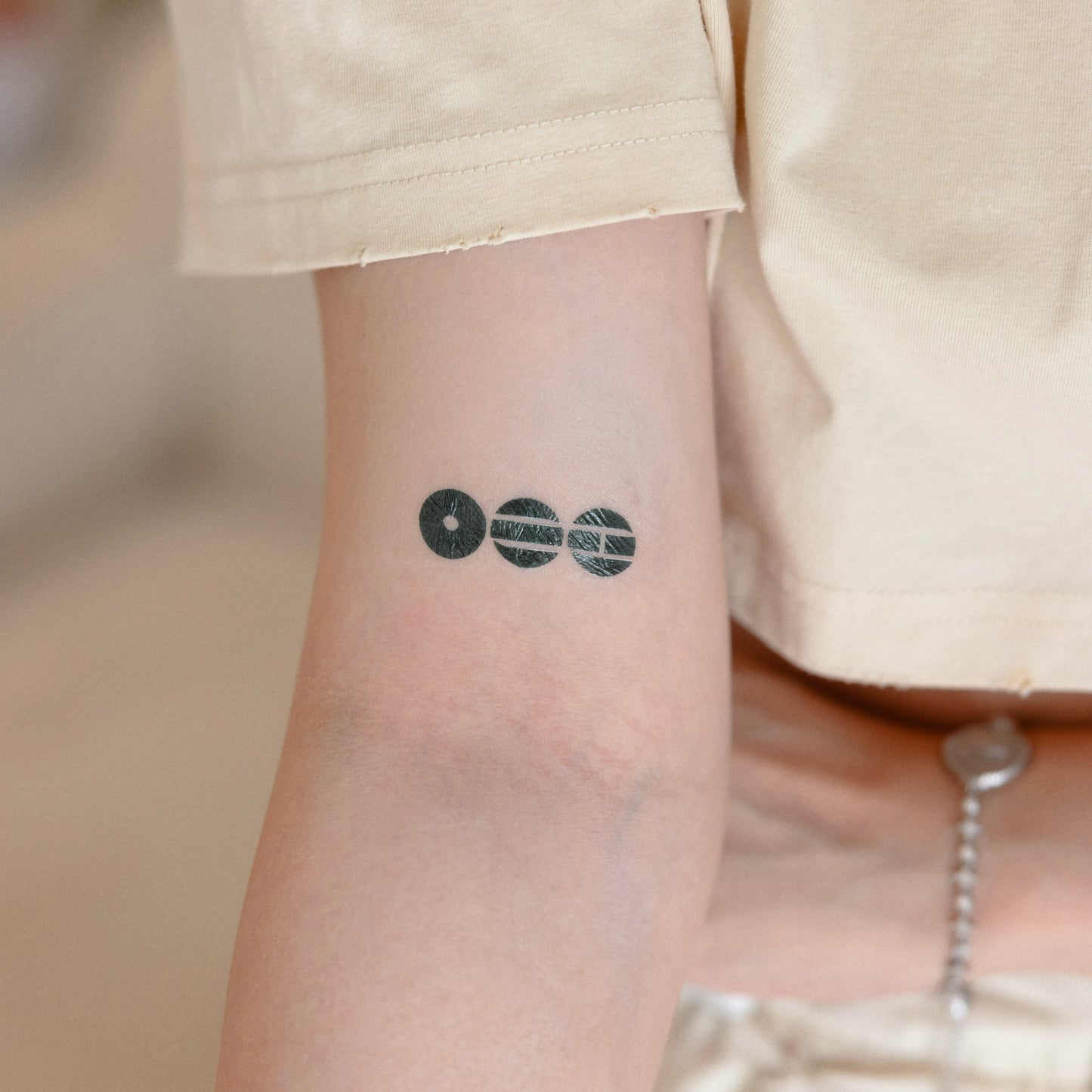 ARIRANG Logo (Red & Black) BTS inspired temporary tattoo sticker black