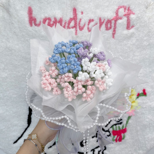 rainbow dreams - crochet flower bouquet 🌈✧˚ ༘ ⋆｡˚