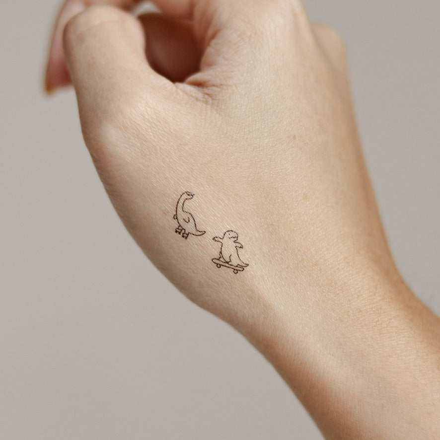 [bundle] mini dinosaurs - temporary tattoo sticker
