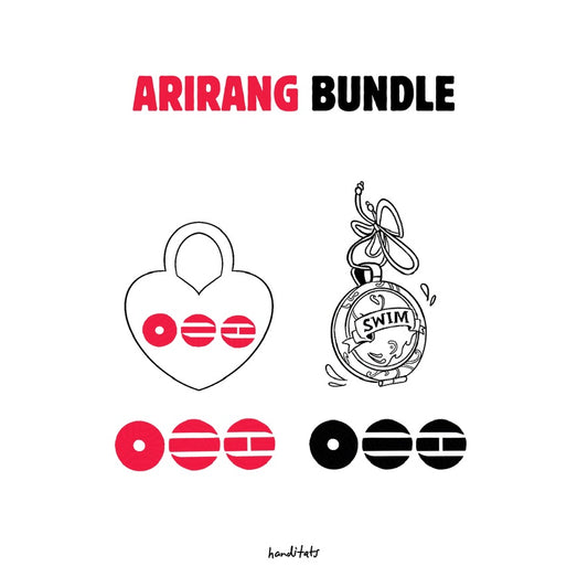 BTS inspired temporary tattoo sticker ARIRANG Bundle