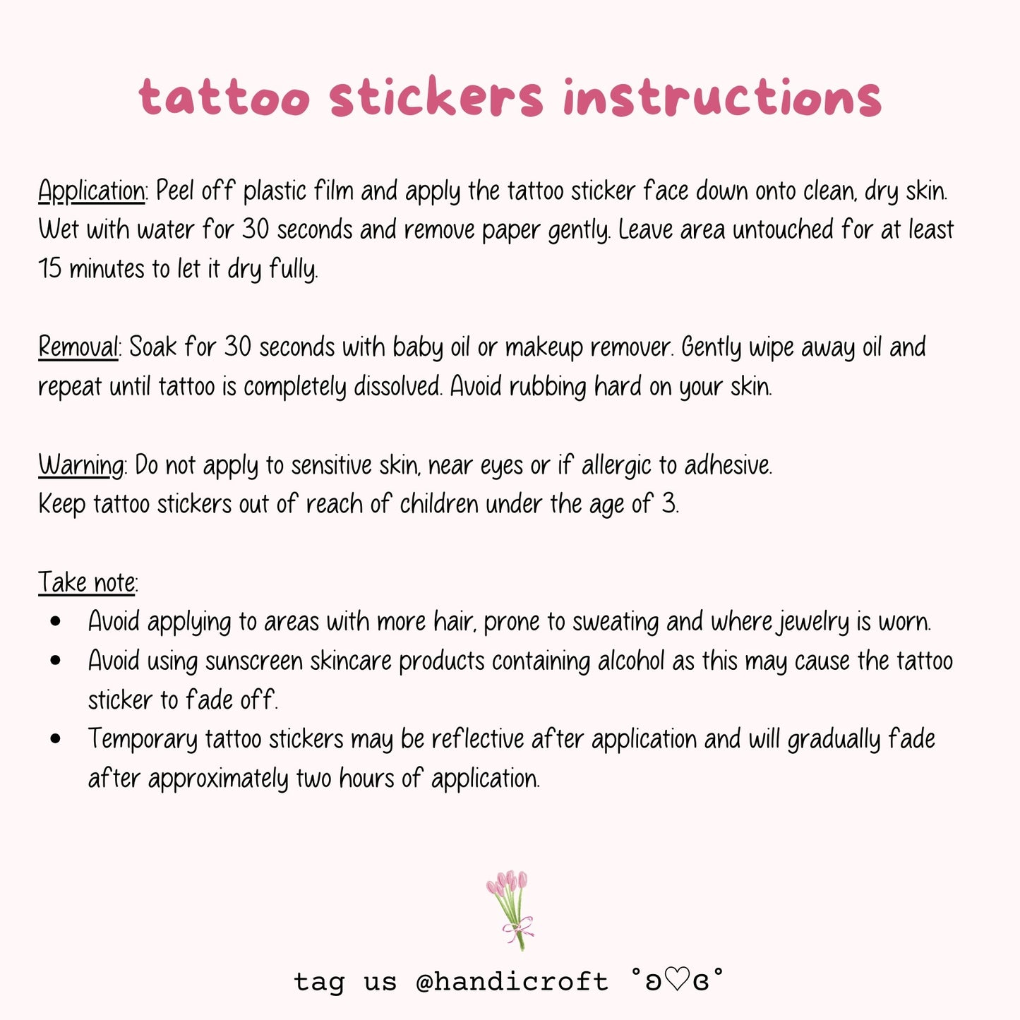 [bundle] for the bruno mars fans - temporary tattoo sticker
