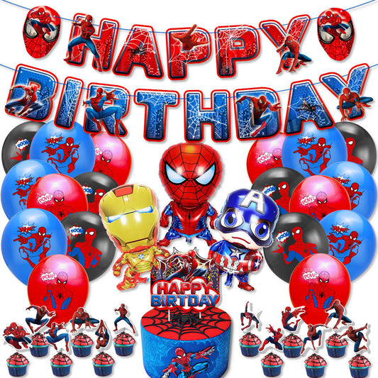 spiderman theme party balloon decoration set [DIY]