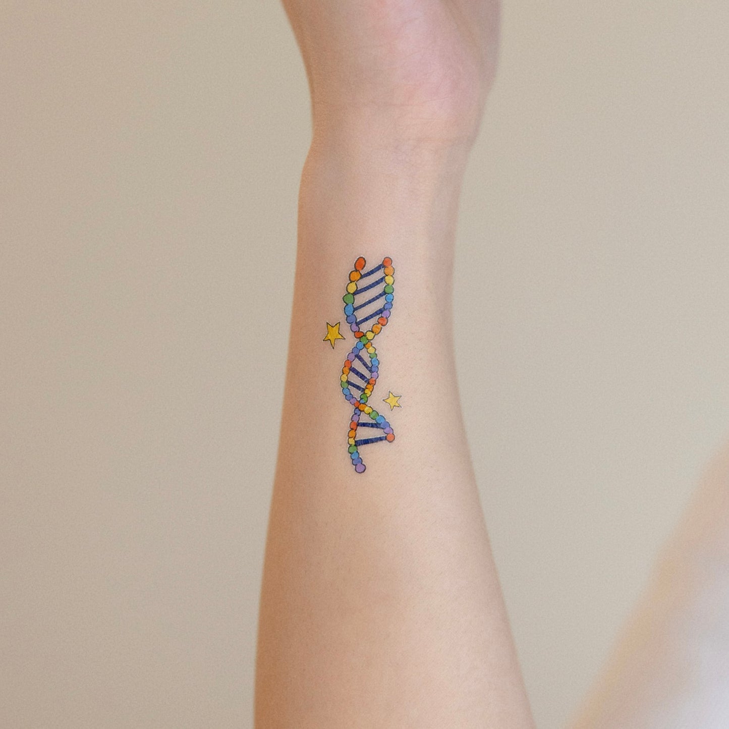 DNA BTS inspired temporary tattoo sticker