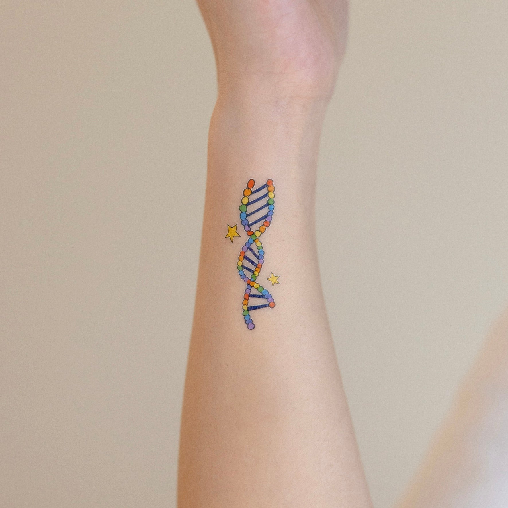 DNA BTS inspired temporary tattoo sticker