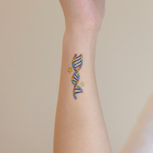 DNA BTS inspired temporary tattoo sticker