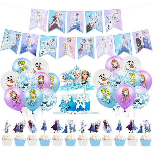 frozen theme party balloon decoration set [DIY]