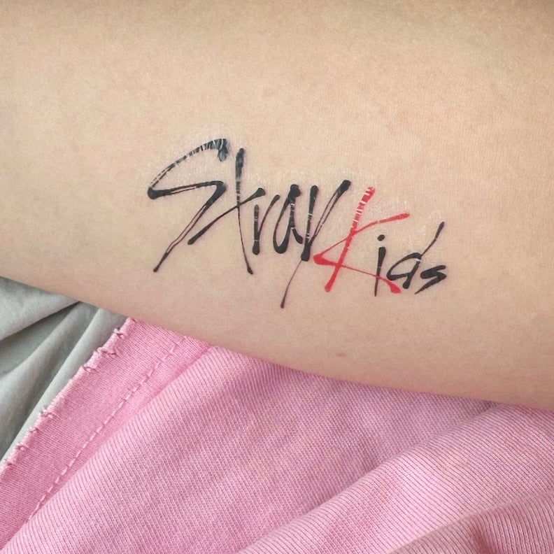 stray kids logo temporary tattoo sticker