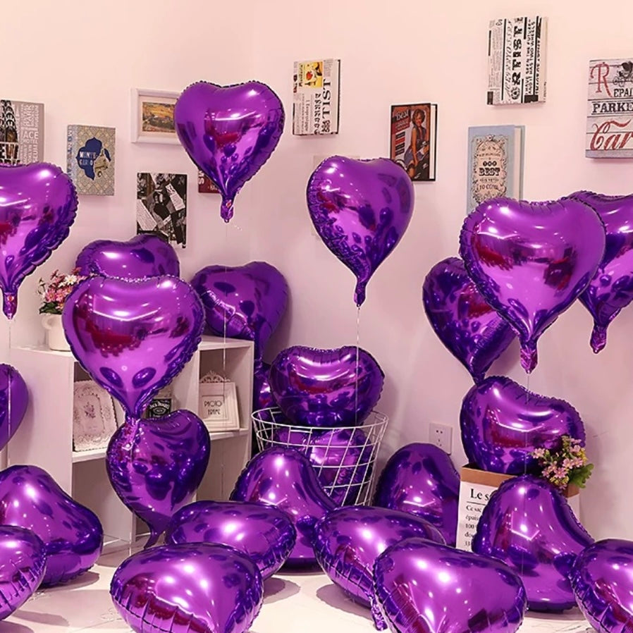 [HELIUM] 18inch heart foil balloon ˚ʚ♡ɞ˚