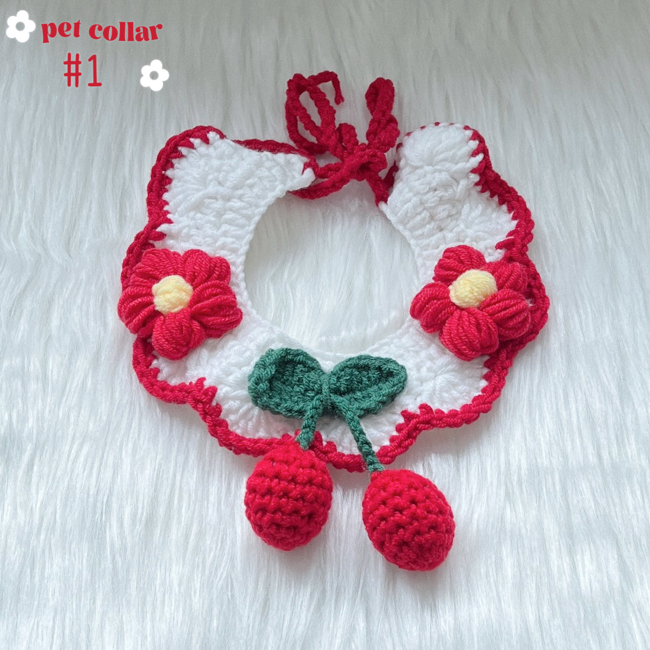 crochet pet collar & hat [over 20 designs] ฅ՞•ﻌ•՞ฅ🐾