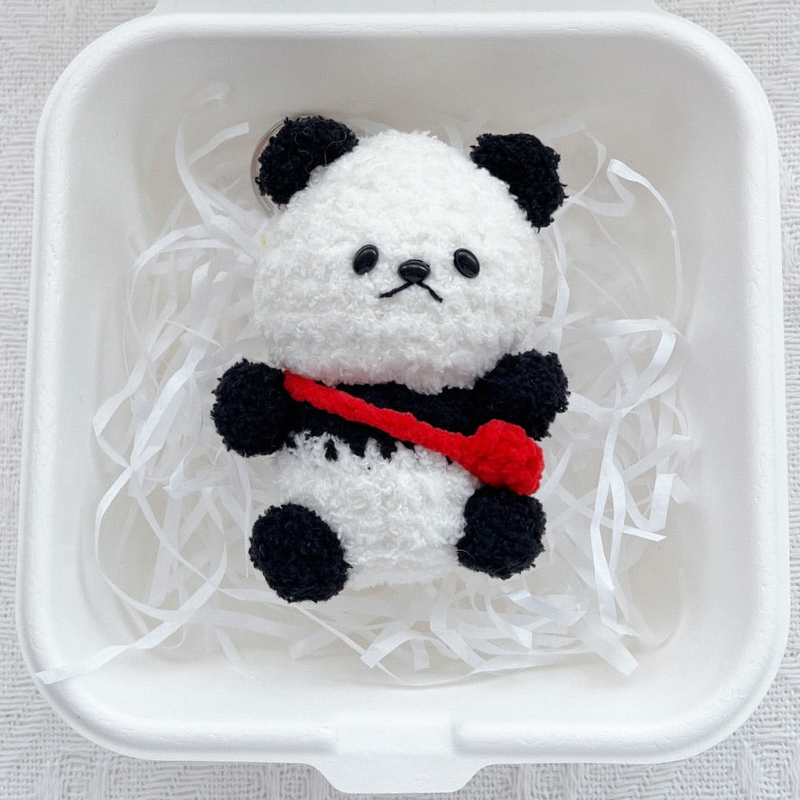 crochet panda paws keychain 🐼ྀིྀིྀིྀིྀི