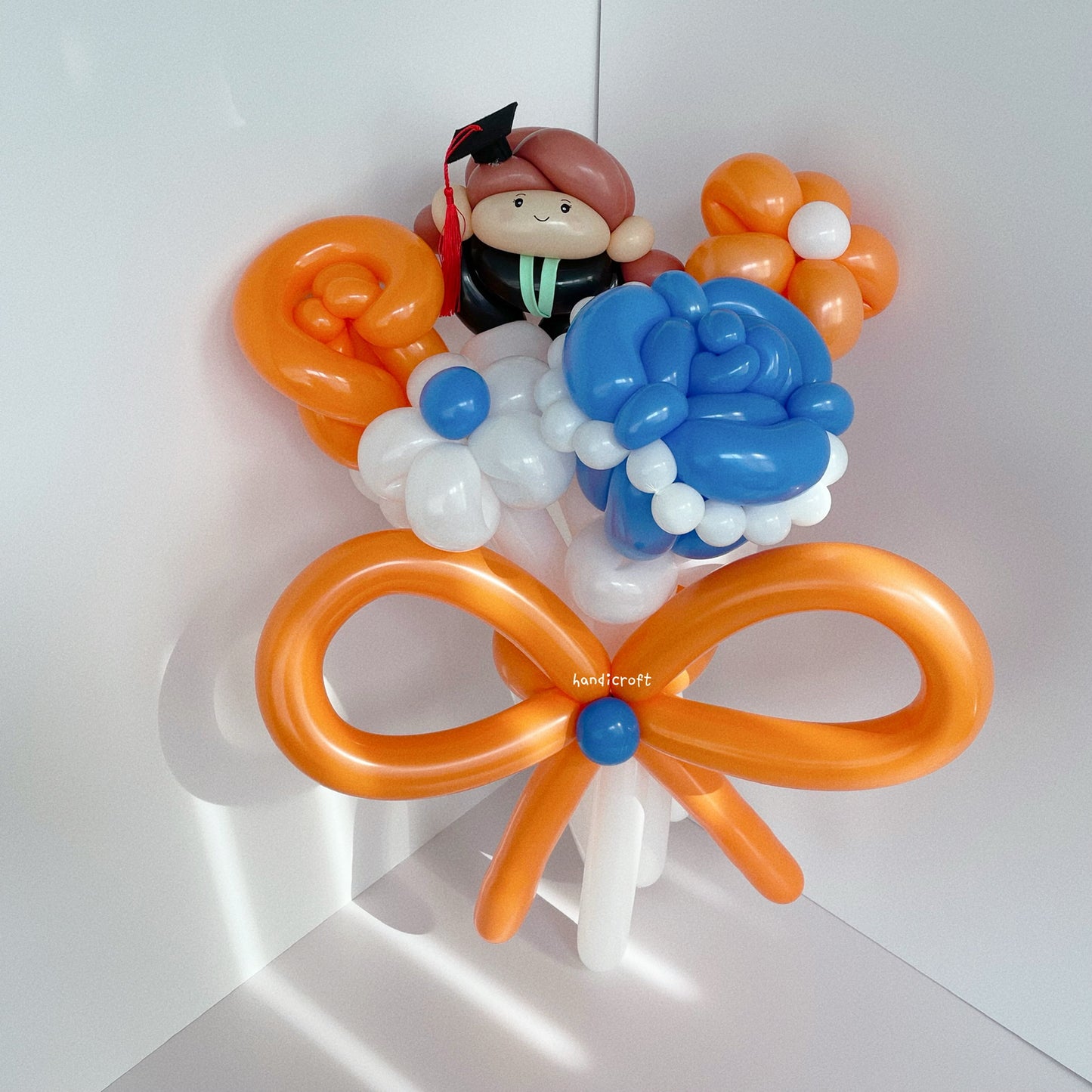 🧡NUS graduation special💙 flower balloon bouquet 🎓˙✧˖°