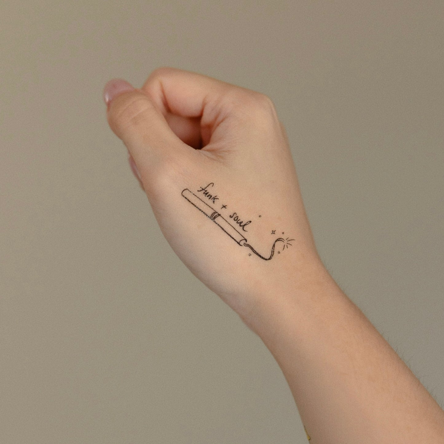 Funk + Soul BTS inspired temporary tattoo sticker