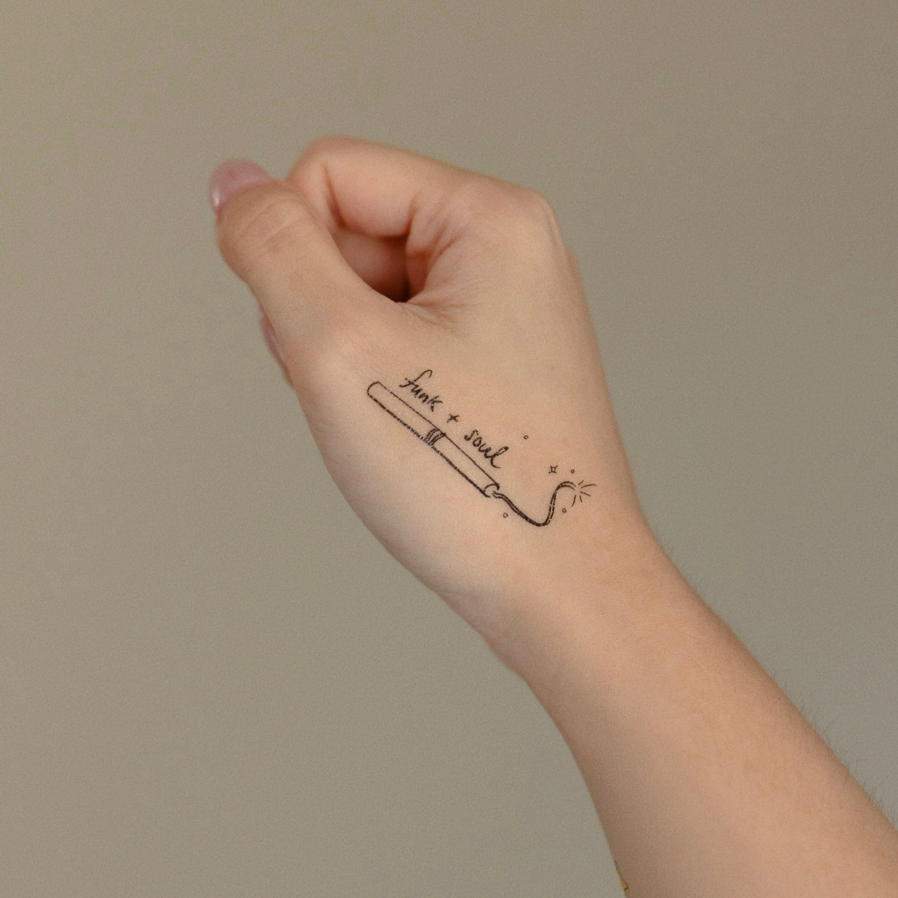 Funk + Soul BTS inspired temporary tattoo sticker