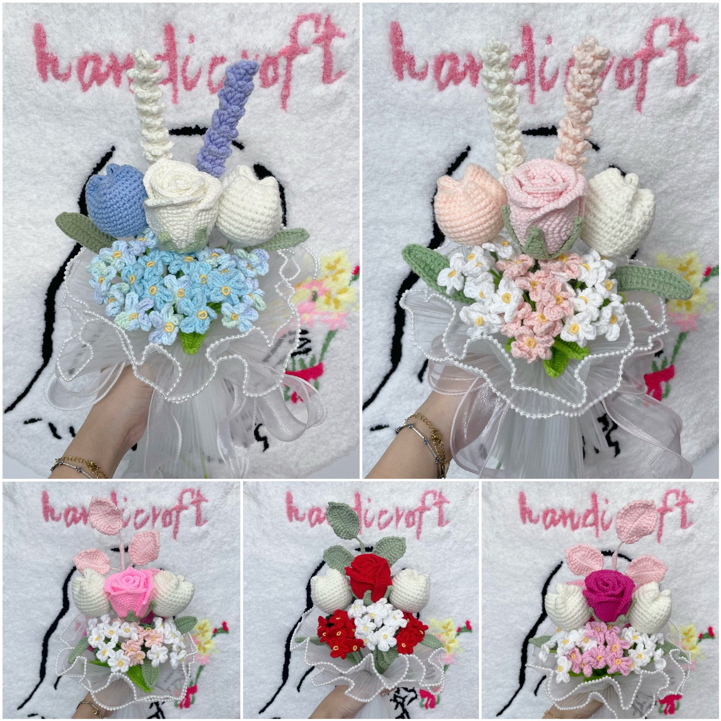 rosie - crochet flower bouquet ♡