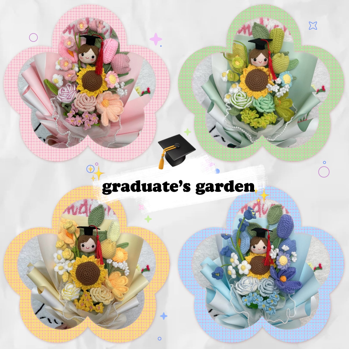 [grad special] graduate's garden ₊˚ʚ 💐 ₊˚✧ ﾟ.