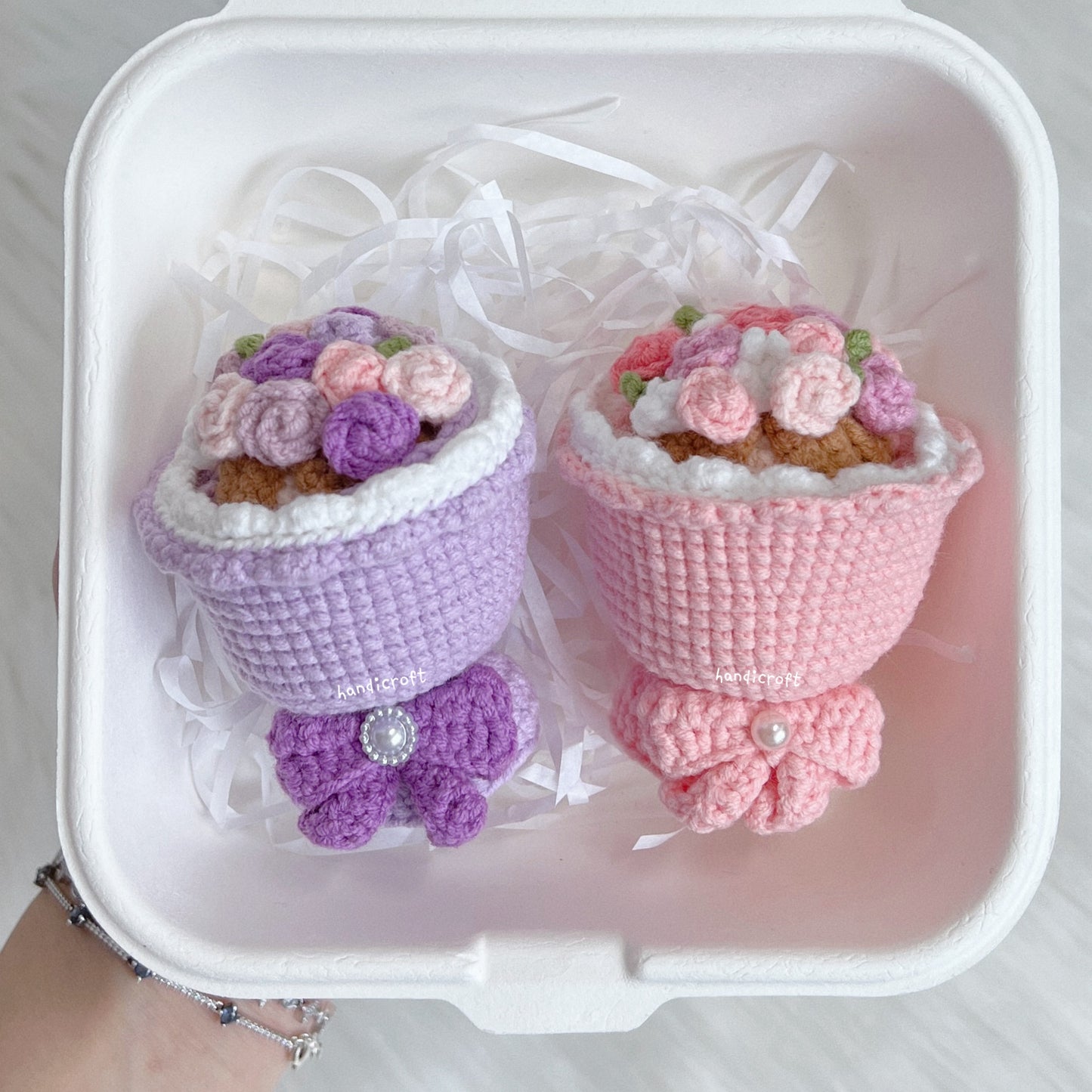 crochet reversible bride flower bouquet 💐👰