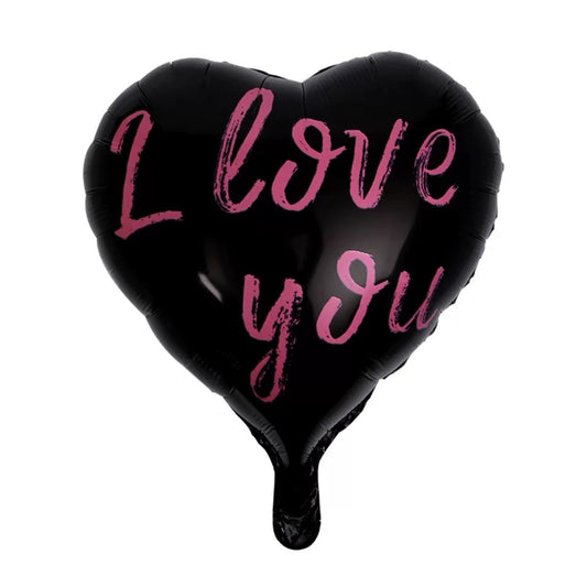 18inch i love you heart foil balloon 🖤💗