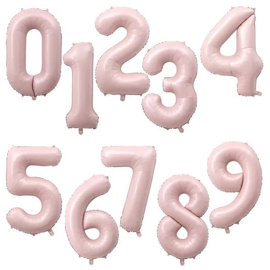 40inch number foil balloons - baby pink [HELIUM] 🌸🌷🎀