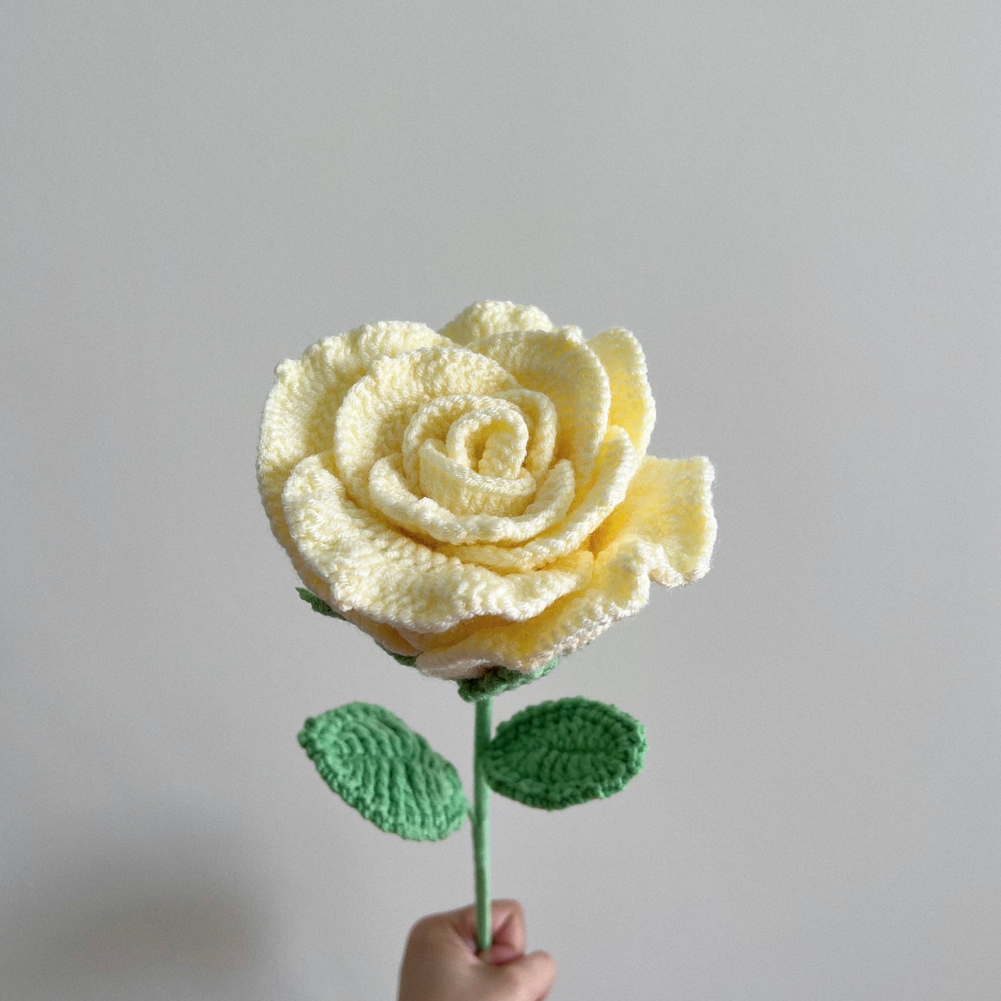crochet giant rose stalk 𖧧🌹₊˚⊹♡