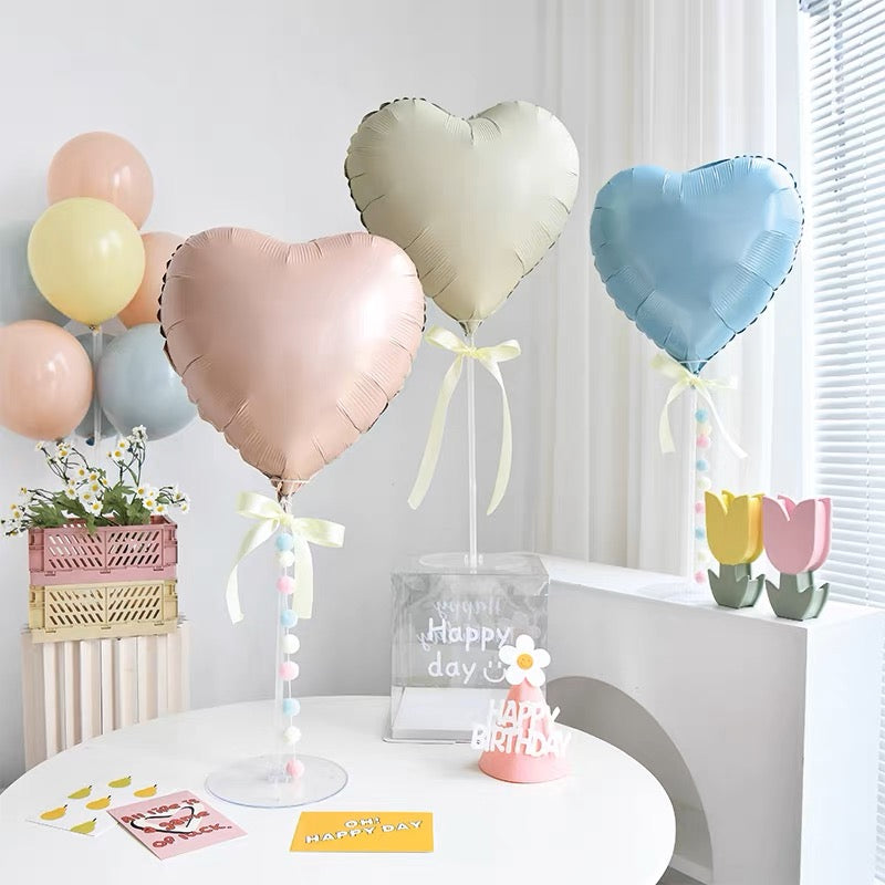 [HELIUM] 18inch pastel heart foil balloon ˚ʚ♡ɞ˚