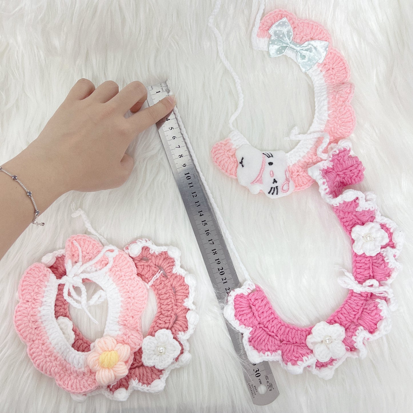 crochet pet collar & hat [over 20 designs] ฅ՞•ﻌ•՞ฅ🐾