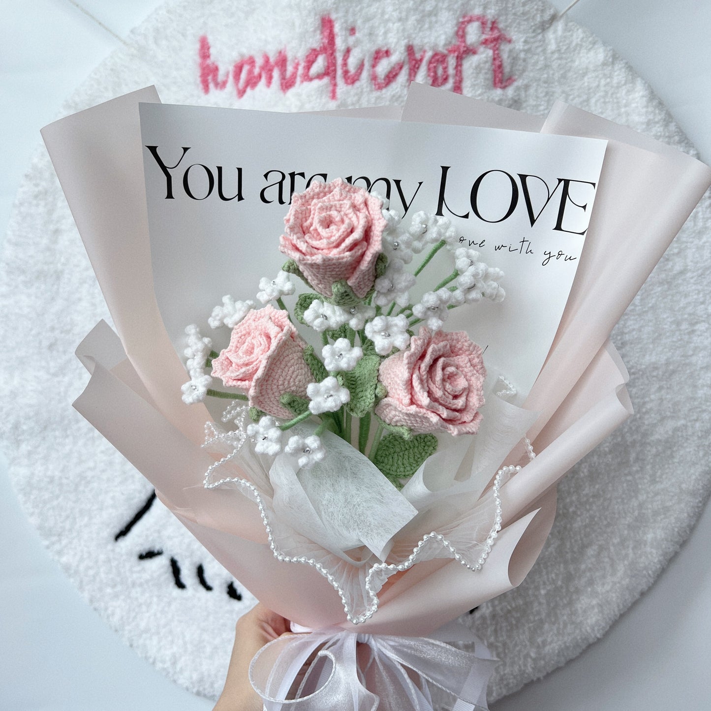 sweet love - crochet flower bouquet ♡₊˚✧