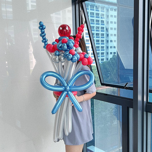 spiderman - flower balloon bouquet 🕷️⋆｡𖦹 °🕸✰