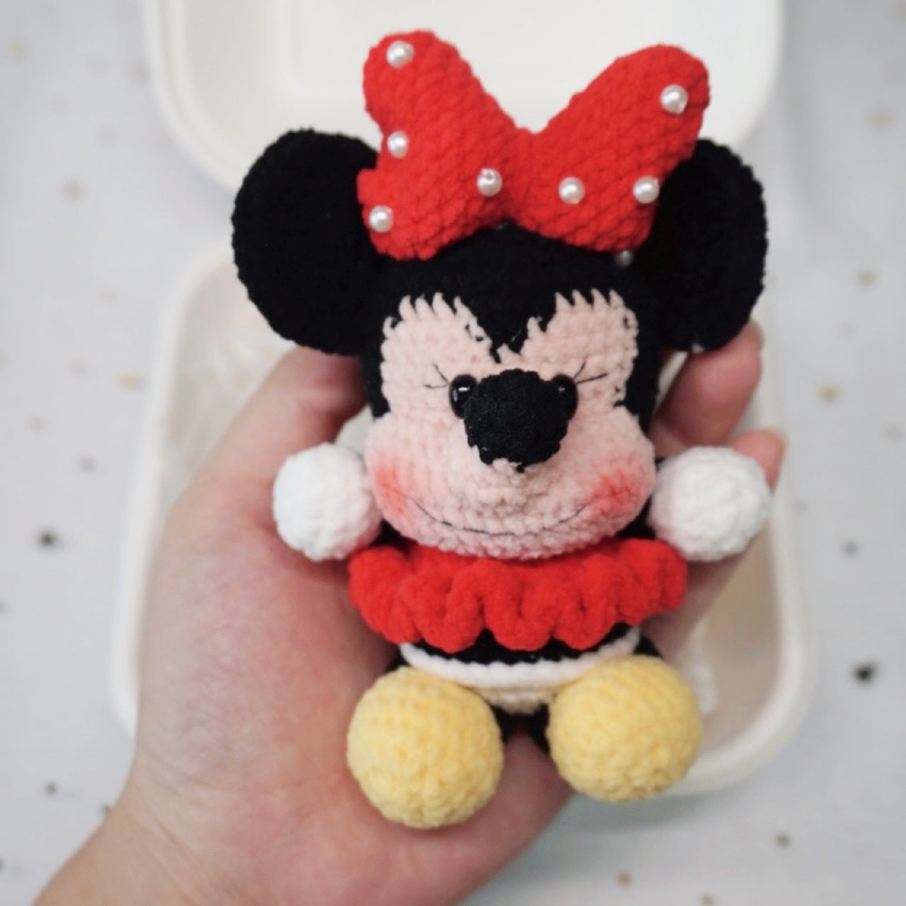 mickey & minnie duo keychain 🖤🎡❤️