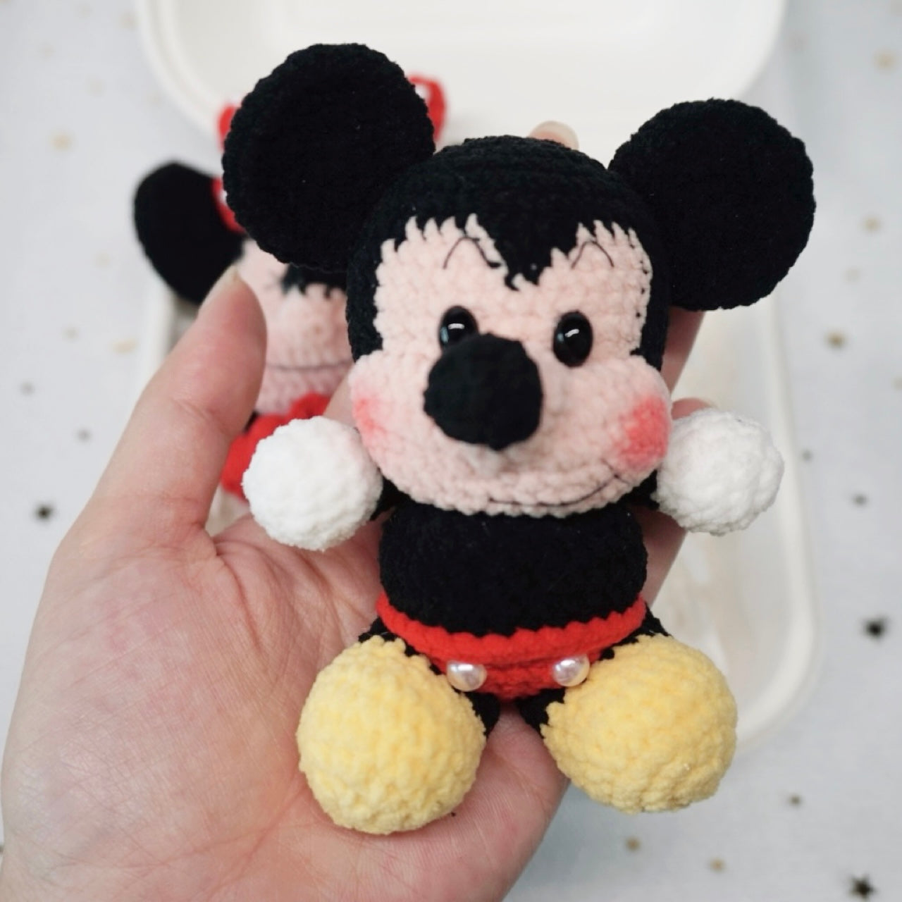 mickey & minnie duo keychain 🖤🎡❤️